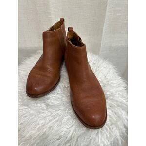 Kork Ease Boots Womens 8.5 Velma Chelsea Ankle Bootie K26416 Brown Leather